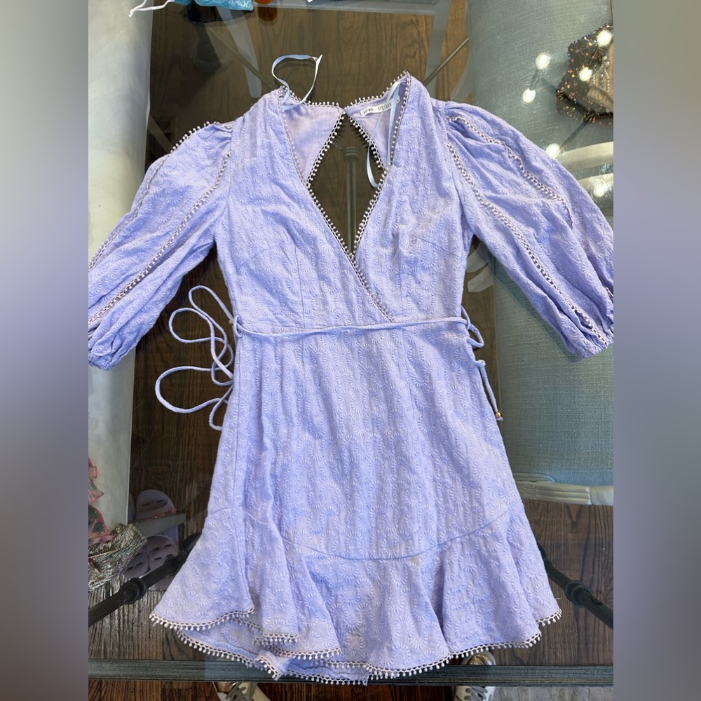 Sundae muse, long sleeve, lilac mini dress. Perfect condition. Gorgeous color!